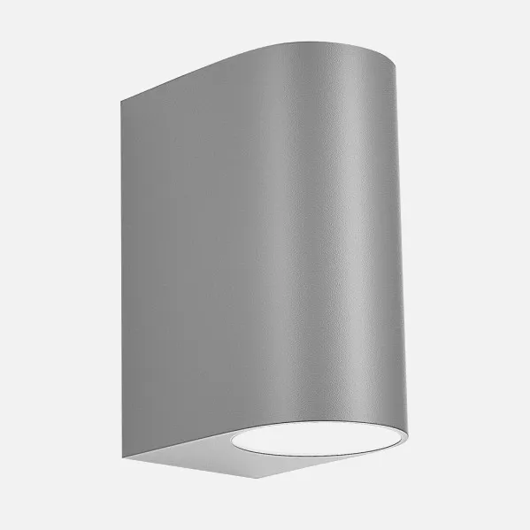 Aplique Exterior Gacela 2xgu10 Gris Ip44 14,7x7x9 Cm