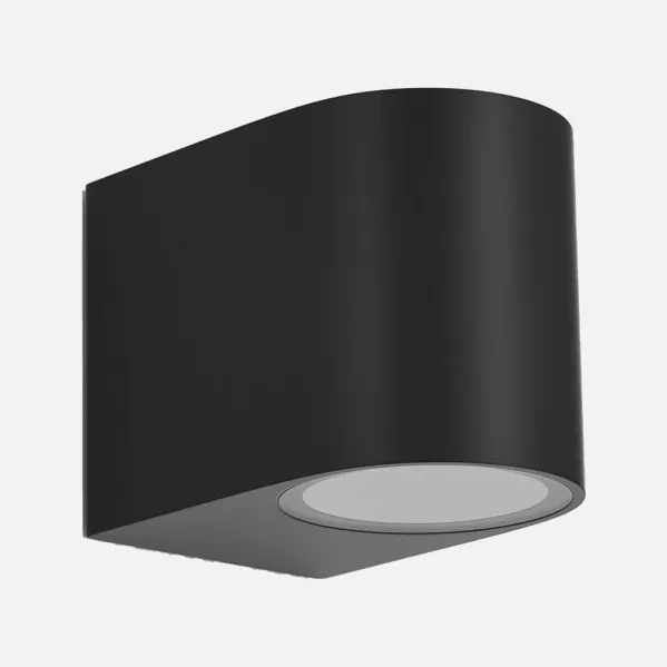 Outdoor Wall Light Gacela 1xgu10 Black Ip44 8x7x9 Cm