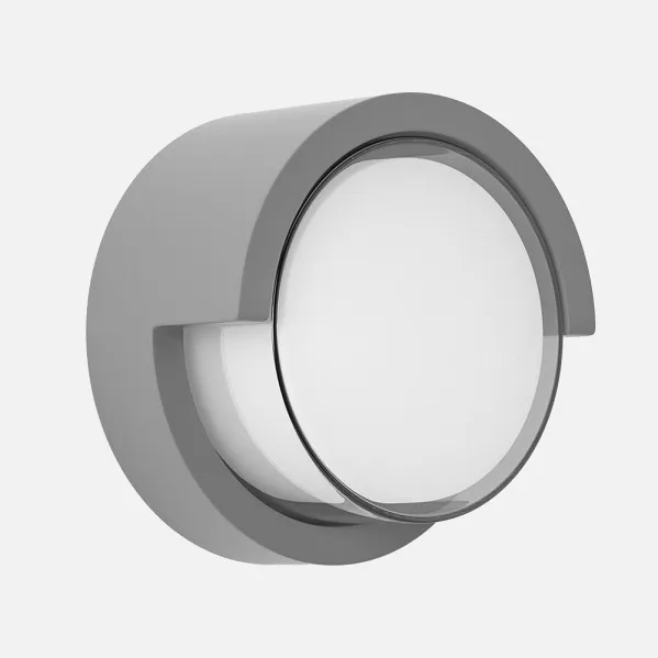 Outdoor Wall Light 12w 3000k Bejel Grey IP65 17x17x10,2 Cm 600lm