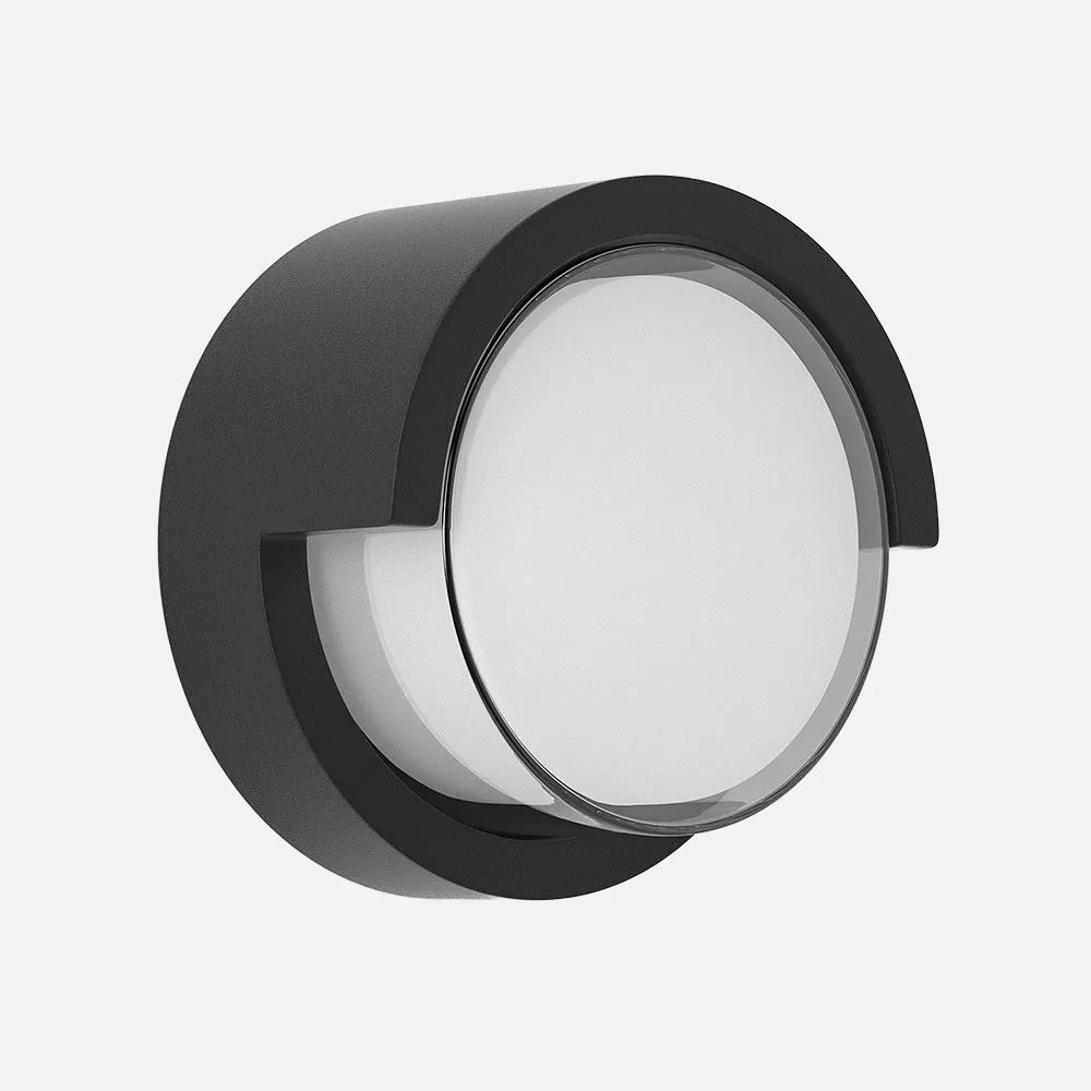 233761009 - Aplique Exterior 12w 3000k Bejel Negro Ip65 17x17x10,2 Cm 600lm