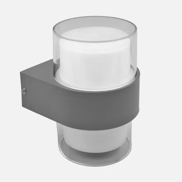 Outdoor Wall Light 8w 3000k Beira Grey IP44 500lm 13,5x9,4x10,5 Cm