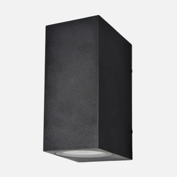 Outdoor Wall Light Alce 2xgu10 Black IP44 14,7x7x9 Cm