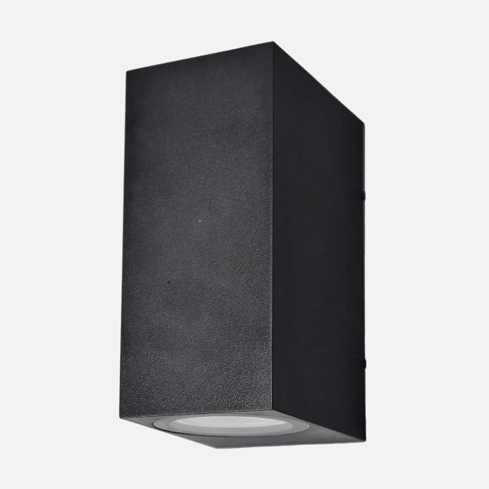 233561209 - Aplique Exterior Alce 2xgu10 Negro Ip44 14,7x7x9 Cm