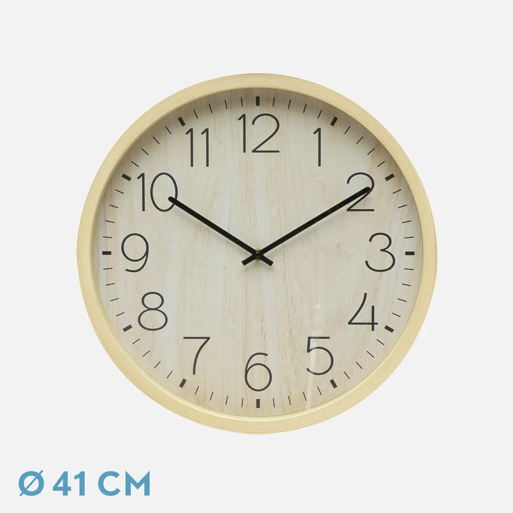 Reloj De Pared Padron Haya 41x41x5 Cm Movimiento Continuo