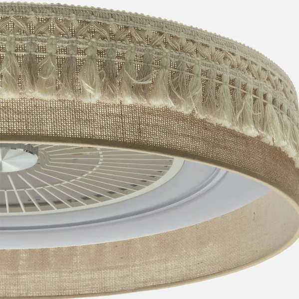 Ventilador Dc Ekaterina 72w Saco 5 Asp 6 Veloc. 60d 3 Colores 6120lm Remoto, Memoria, Reg.Intensidad Y Temporizador