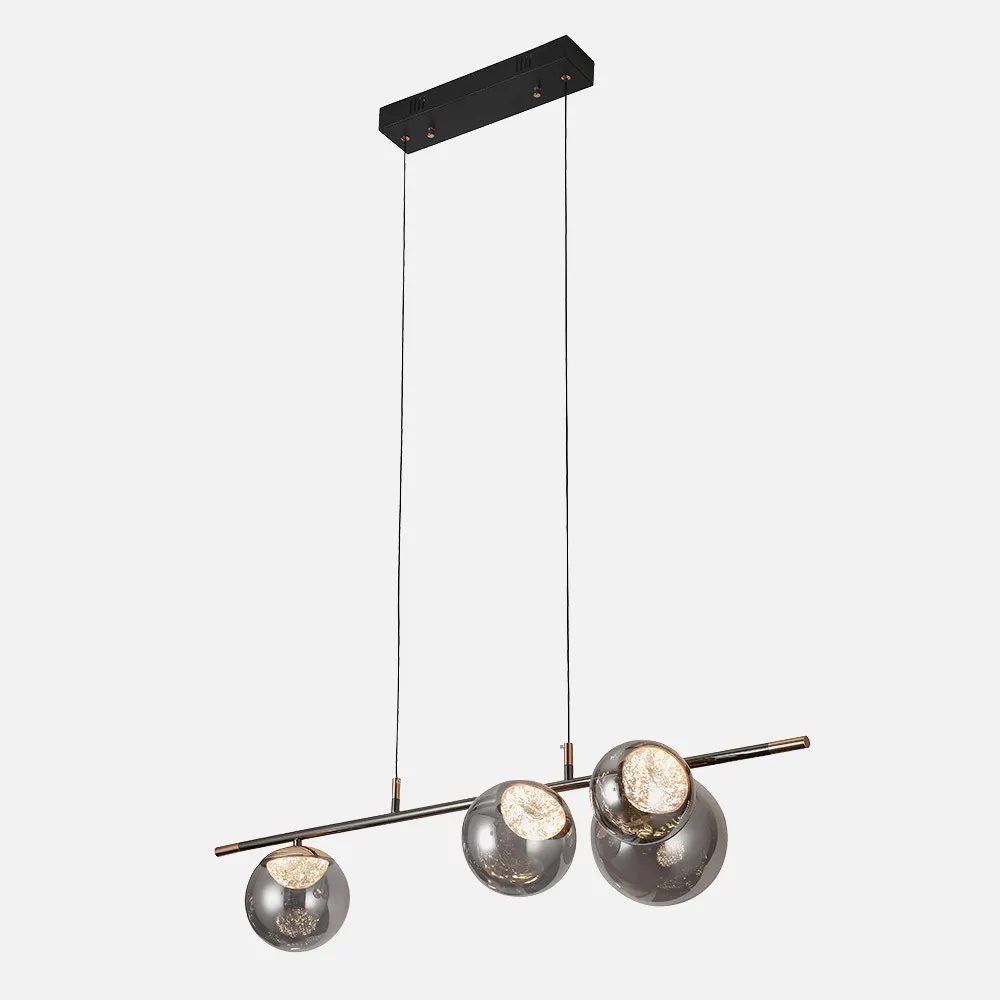 234385009 - Regleta Pompeya 4l Negro 28w 3000-4000-6000k C/remoto Y Reg.intensidad 2520lm Regx100x34 Cm