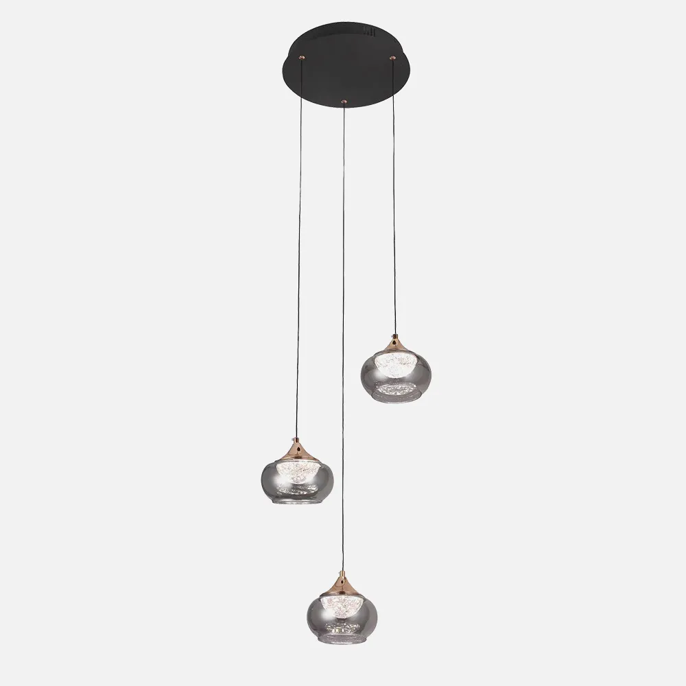 234383009 - Plafon Pompeya 3l Negro 21w 3000-4000-6000k C/remoto Reg.intensidad 1890lm Regx35x35 Cm