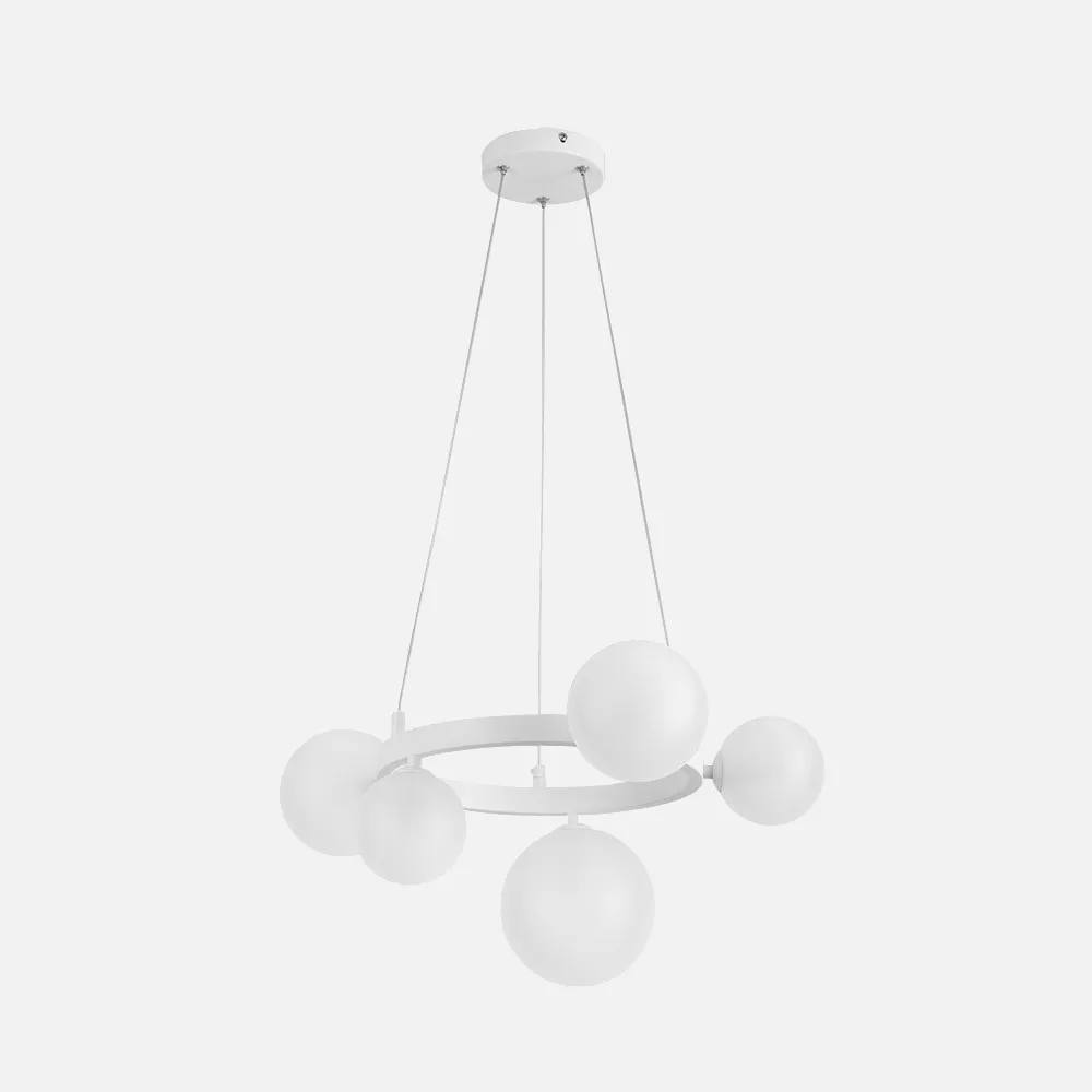 Lampara Lozolla 5xg9 Blanca Regx52x52cm