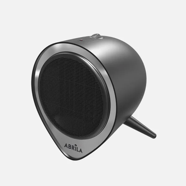 Ceramic fan heater Andino 1500w Black/silver 2 powers, overheating protection, tip-over protection 21x18x18cm