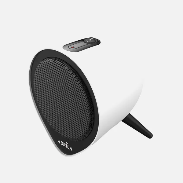 Termoventilador Ceramico Andino 1500w Blanc/negro  2pot.protecc.anticalentamiento,antivuelco 21x18x18cm