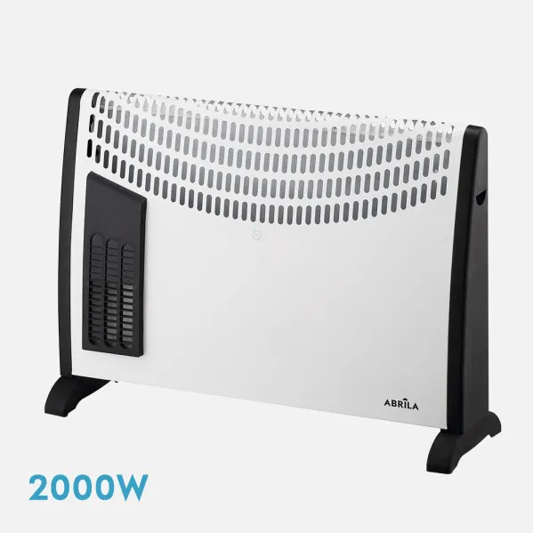 Convector heater Falla 2000w White 3 powers Turbo function Overheat prot., Carry handle, Dimmable therm.48x68,5x20cm