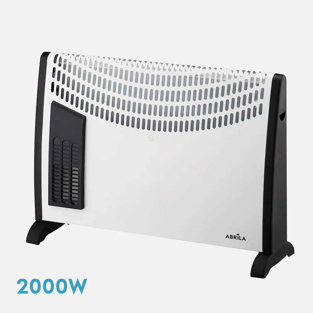 198122001 - Convector heater Falla 2000w White 3 powers Turbo function Overheat prot., Carry handle, Dimmable therm.48x68,5x20cm