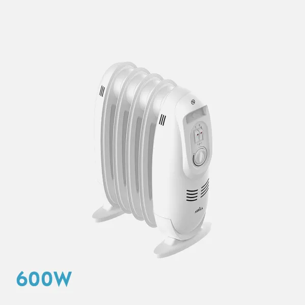 Radiator Oil Irlanda 600w White 3powers Thermost.dim 5elements Protec.safety.carry handle 38,2x27,5x18cm