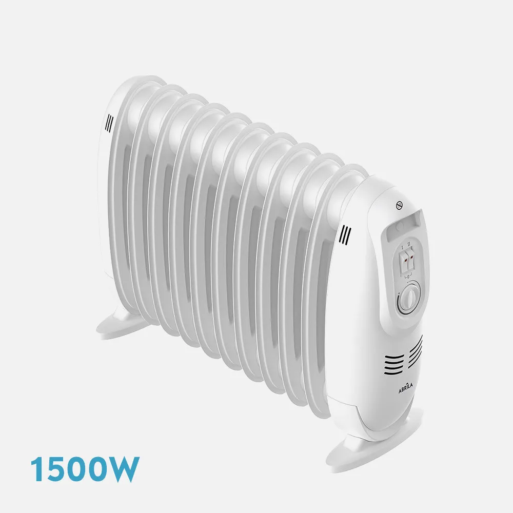 231031501 - Oil Radiator Irlanda 1500w White 3 power levels Thermostat Reg. 11 elements Safety protec. carry handle 38,2x51x18cm