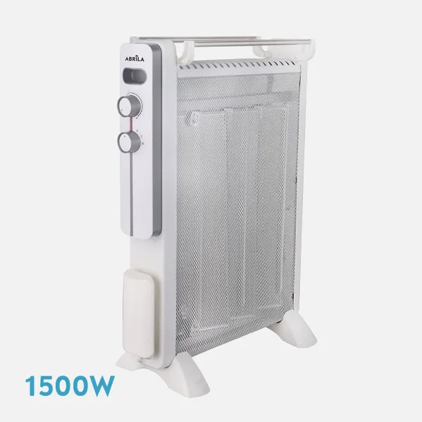 Radiador Mica Caicos 1500w 3 Elem Blanco/gris 3potencias Prot. Sob. Calent. Antivuelco 63,5x45x21 Cm