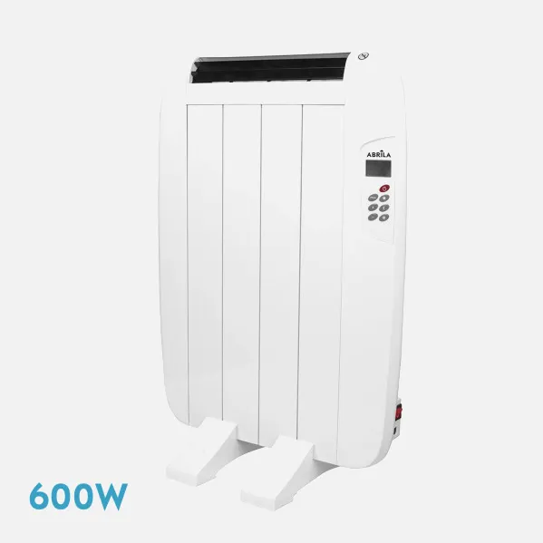 Emisor Termico Gaban 600w X en Aluminio Blanco Lcd Temporizador Mural/portatil 58,5x44x5,5 Cm