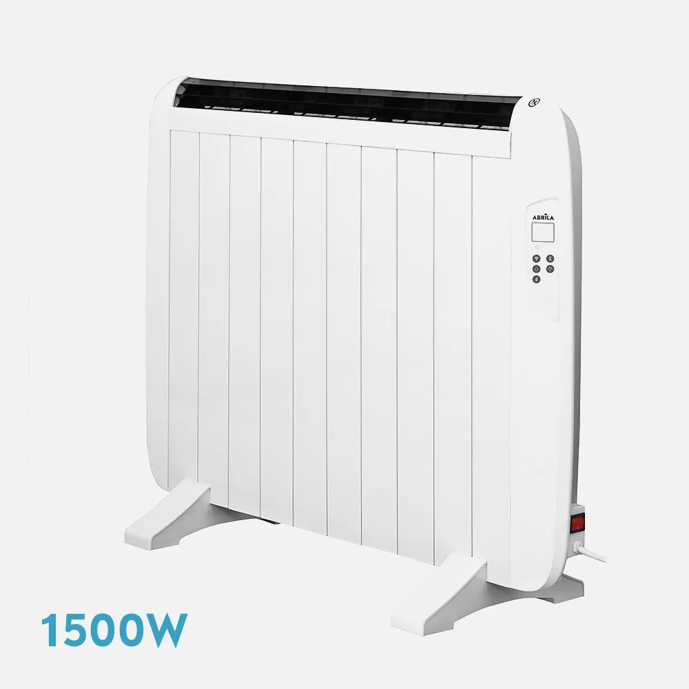Emisor Termico Gaban 1500w X En Aluminio Blanco Remoto Lcd,temporizador Mural/portat.58,5x86x5,5 Cm