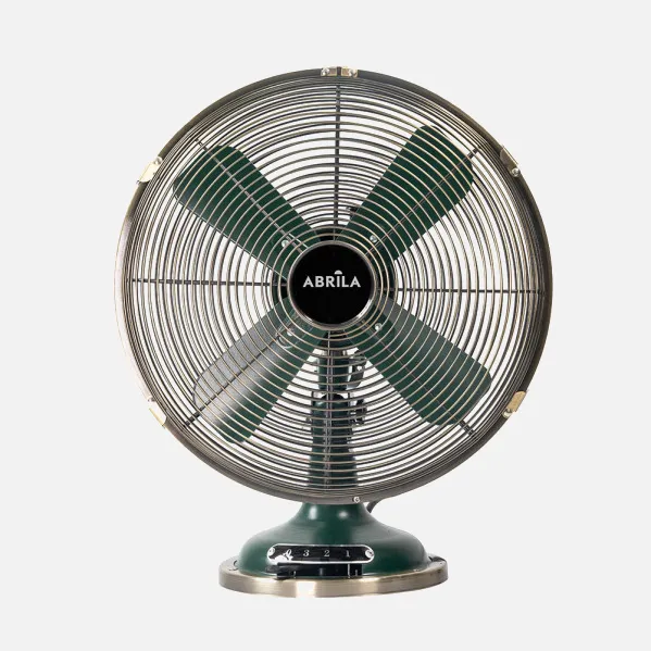 Fan Table lamp Capitolio Oliva/leather 37w 3speeds 4asp Fixed And Rotatory 42x35x27cm