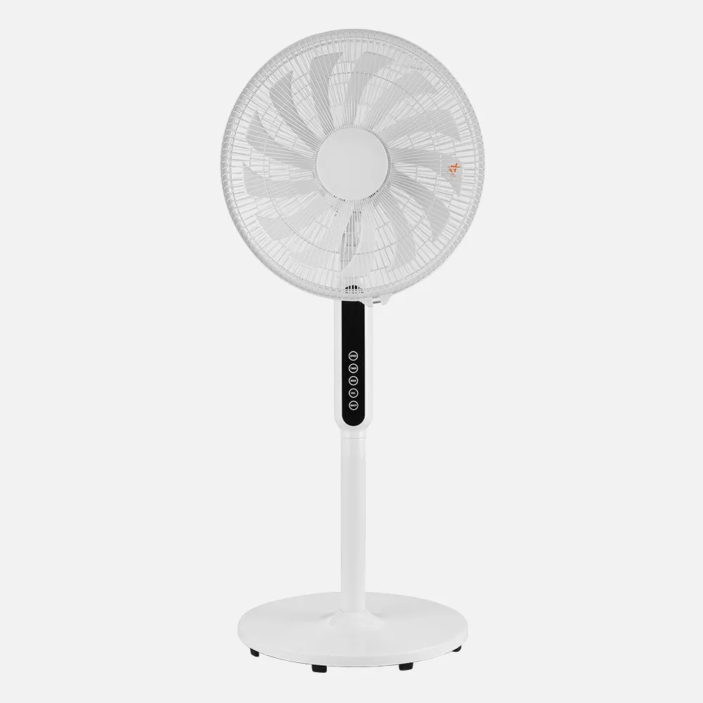 Ventilador De Pie Torbellino Blanco 3velocidades 60w 13aspas Regx41x41 Display Oscilante,remoto,temporizador