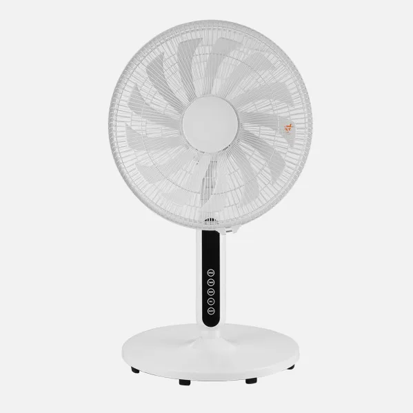 Ventilador De Pie Torbellino Blanco 3velocidades 60w 13aspas Regx41x41 Display Oscilante,remoto,temporizador