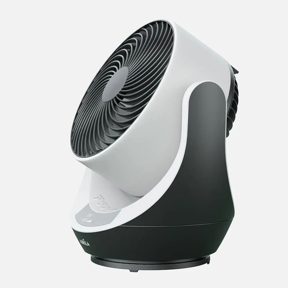 237871026 - Ventilador Sobremesa Navia Negro/blanco 40w 4velocidades Orientable Rotatorio,remoto,temporizador Y Display