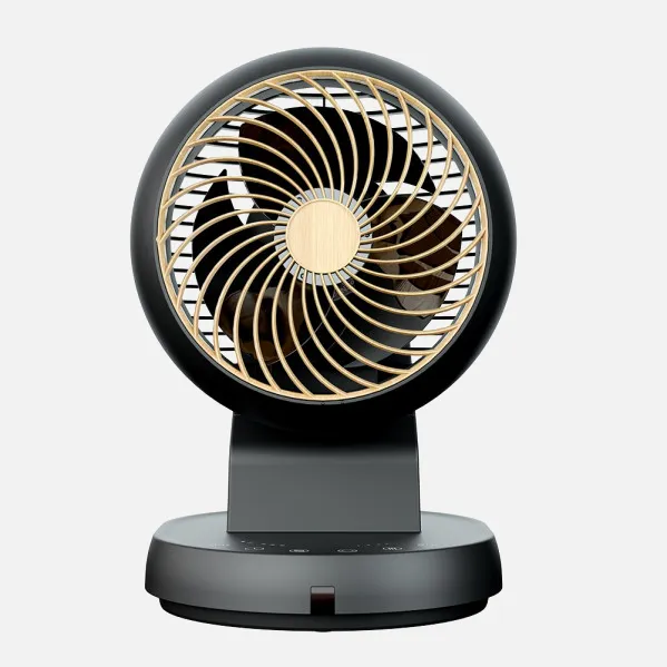 Ventilador Sobremesa Urbel Negro/haya 30w 4velocidades 31,5x 21x24cm Oscilacion 3d Remoto,temporizador