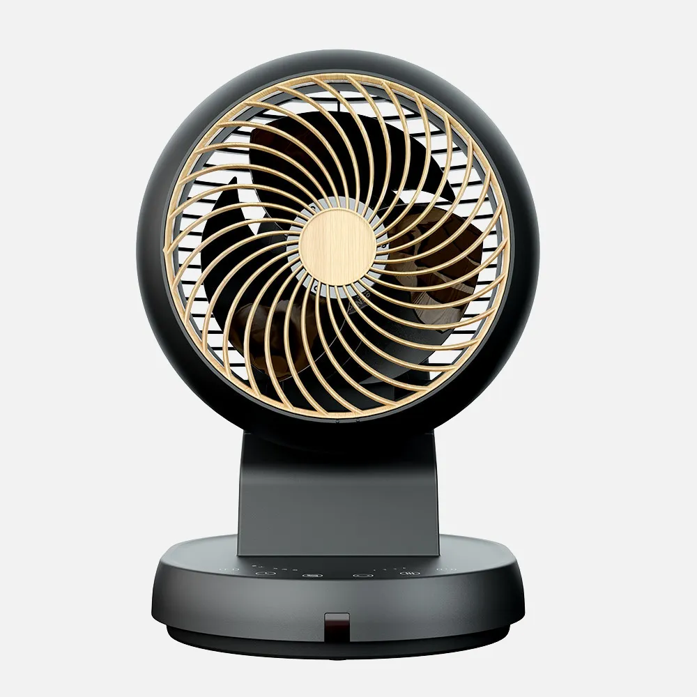 Ventilador Sobremesa Urbel Negro/haya 30w 4velocidades 31,5x 21x24cm Oscilacion 3d Remoto,temporizador
