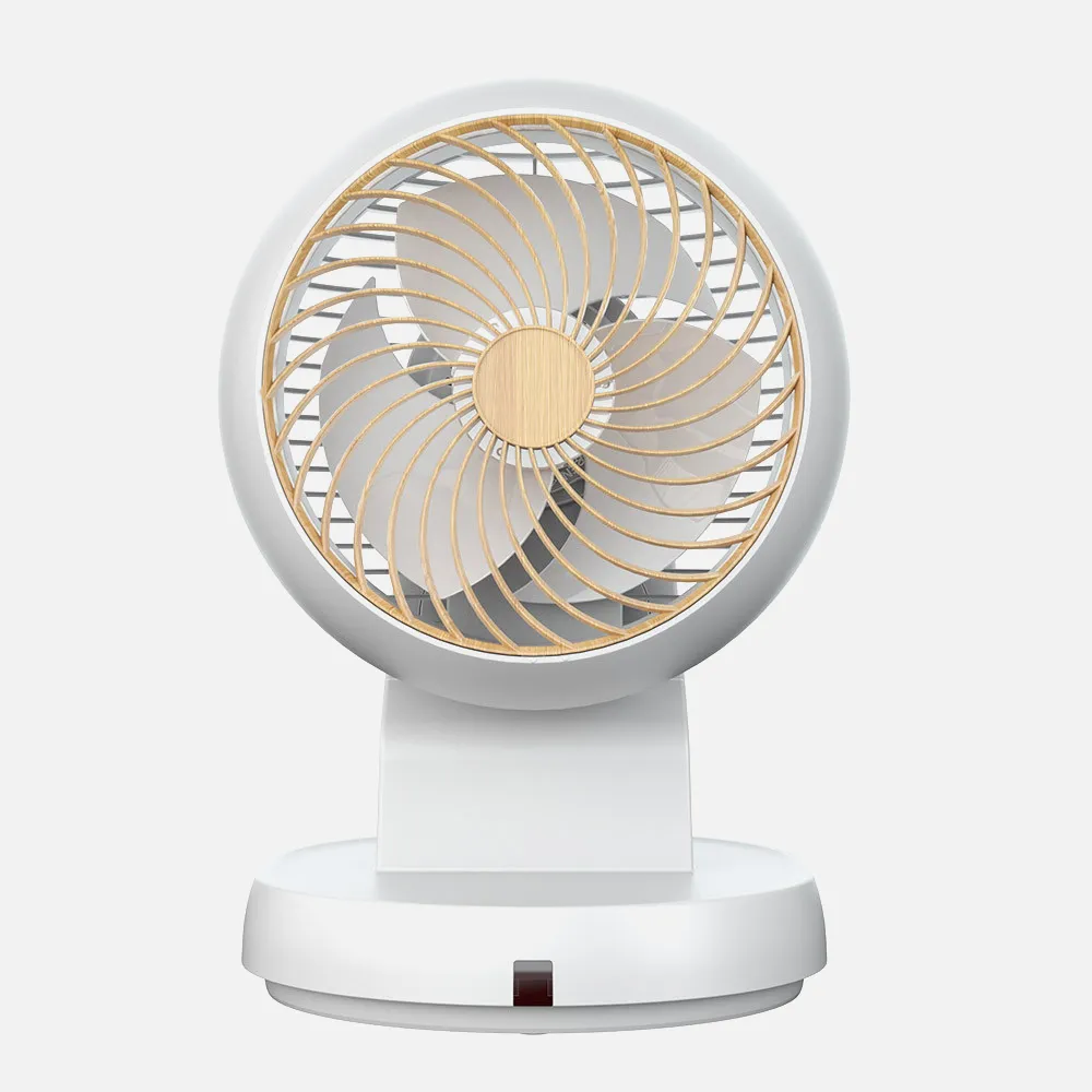 Ventilador Sobremesa Urbel Blanco/haya 30w 4vel 31,5x 21x24cm Oscilación 3d Remoto, Temporizador