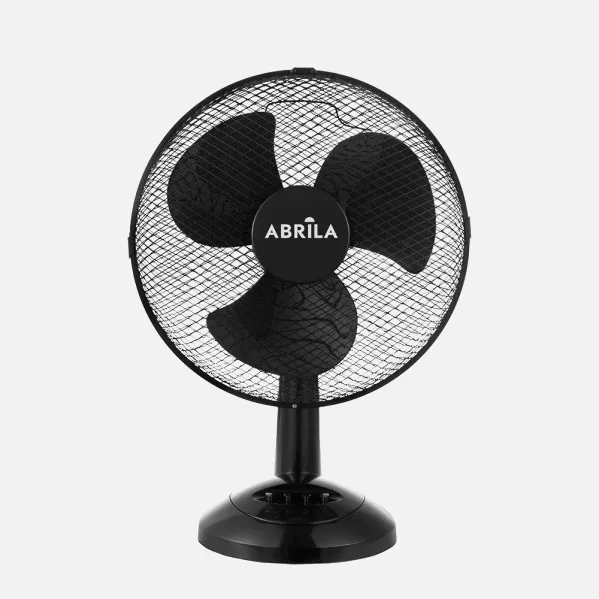 Ventilador Sobremesa Pizarro Mediano Negro 3velocidades 35w  Orientable Fijo Y Rotatorio 48x34x20cm