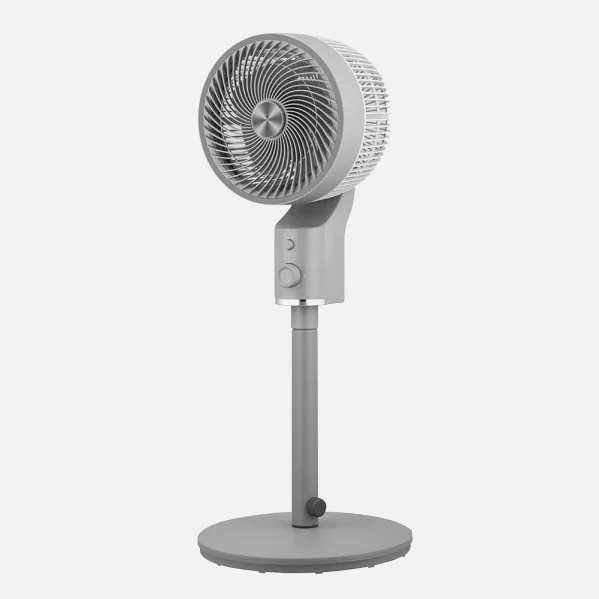Fan Of Foot Talamo Grey/chrome 50w 3vel Regx33x33cm Oscillating Fixed And Rotatory
