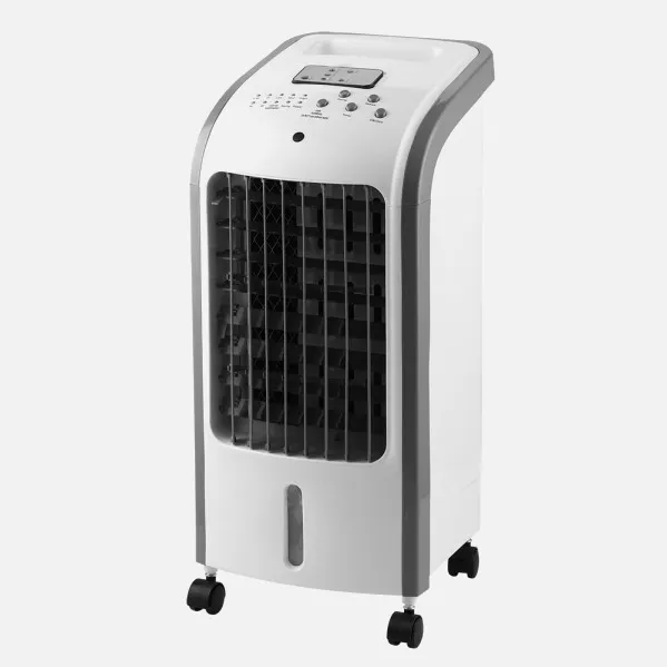 Climatizador Evaporativo Nirvana Blanco 80w 3vel 4litros Oscilante,acumulador De Frio,remoto,temporizador 57x26x24cm