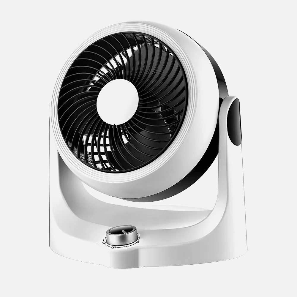 237071026 - Ventilador Sobremesa Cartago Blanco/negro 40w 3velocidades 3aspas Fijo Y Rotatorio Orientable 28,3x25,7x19cm