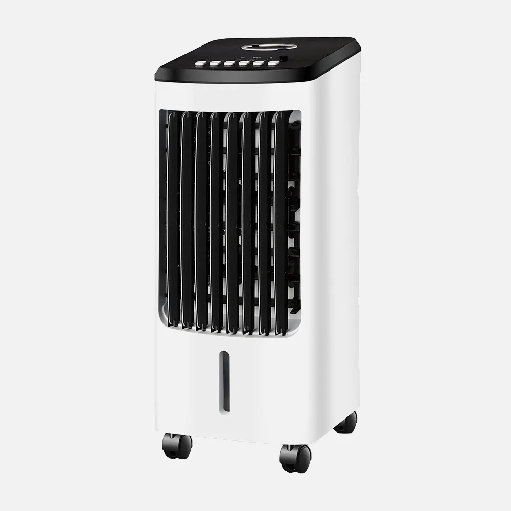 Climatizador Evaporativo Imperio Blanco/negro 80w 3vel 4litros Oscilante,c/acumulador De Frio,remoto Y Temporizador 57x26,5x23cm