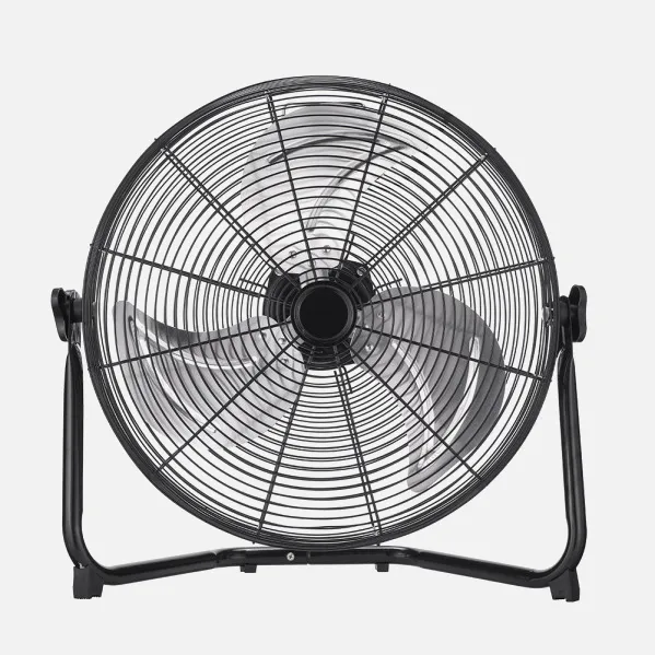 Industrial Fan Midas 120w Black/chrome 55d  3 Speeds,adjustable 59x62x22 Cm