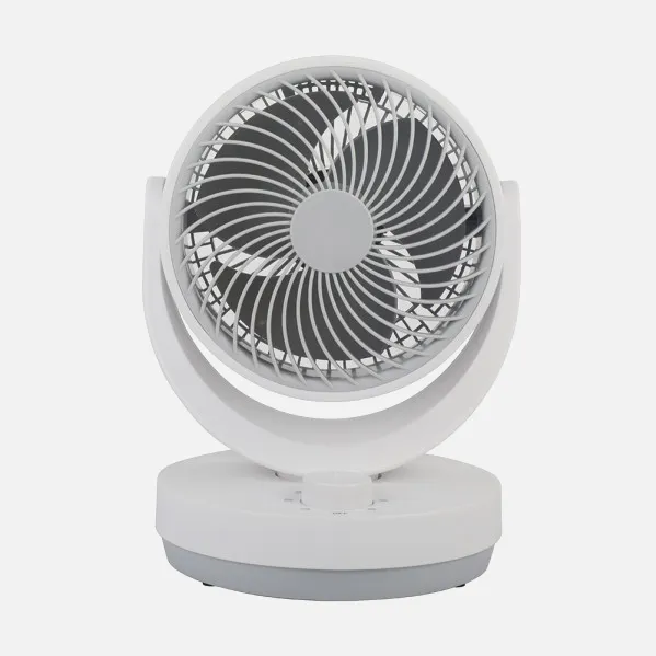 Ventilador Sobremesa Blanco/gris Lagos 3velocidades 35w 3aspas Orientable 29,8x22,6x20,6cm