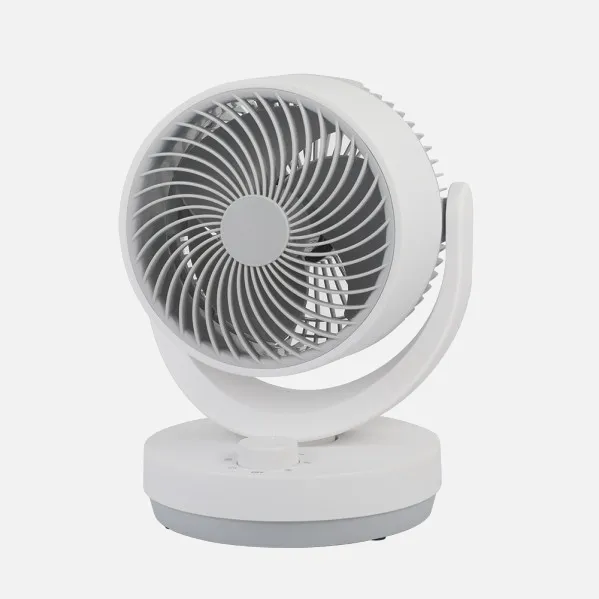 Ventilador Sobremesa Blanco/gris Lagos 3velocidades 35w 3aspas Orientable 29,8x22,6x20,6cm