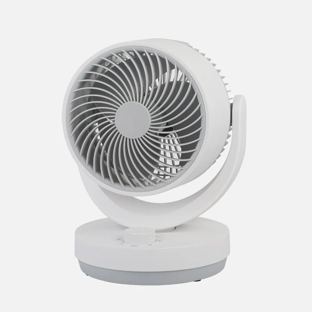Ventilador Sobremesa Blanco/gris Lagos 3velocidades 35w 3aspas Orientable 29,8x22,6x20,6cm