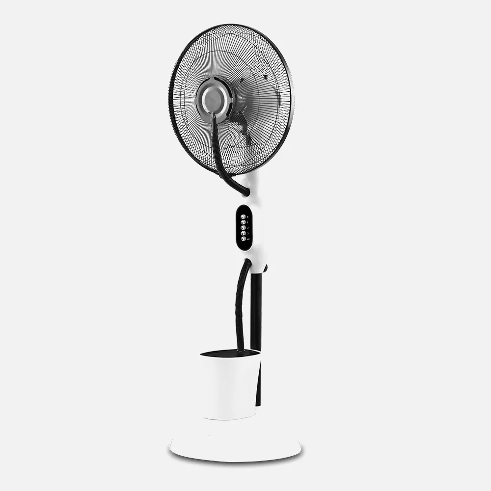 Ventilador Humificador Pie Iceberg Blanco/negro 80w 3velocidades 3aspas Nebulizador 125x43x38cm Tnq.agua 2,8l