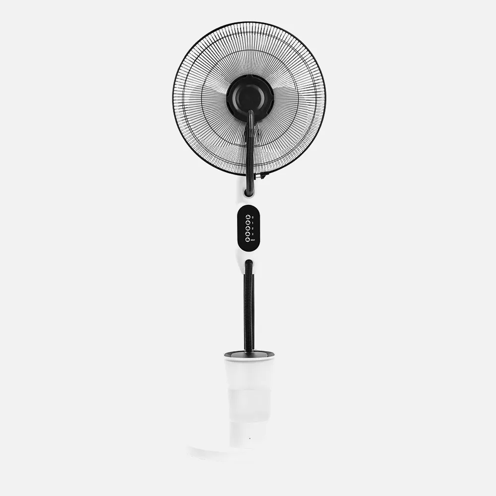 Ventilador Humificador Pie Iceberg Blanco/negro 80w 3velocidades 3aspas Nebulizador 125x43x38cm Tnq.agua 2,8l