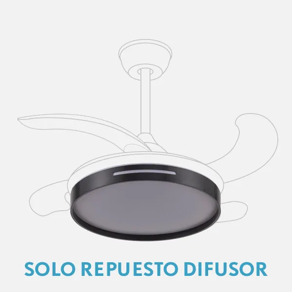 Difusor Ventilador Mbatis Negro