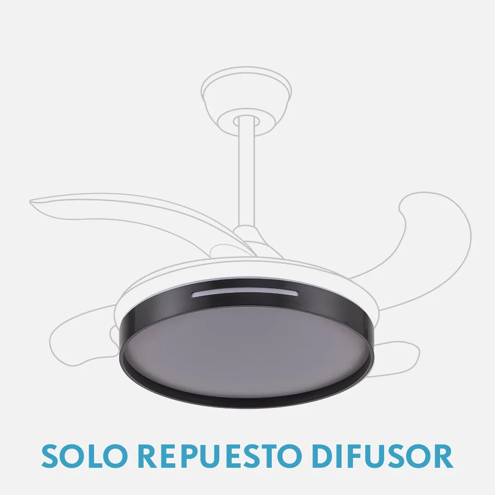 Difusor Ventilador Mbatis Negro