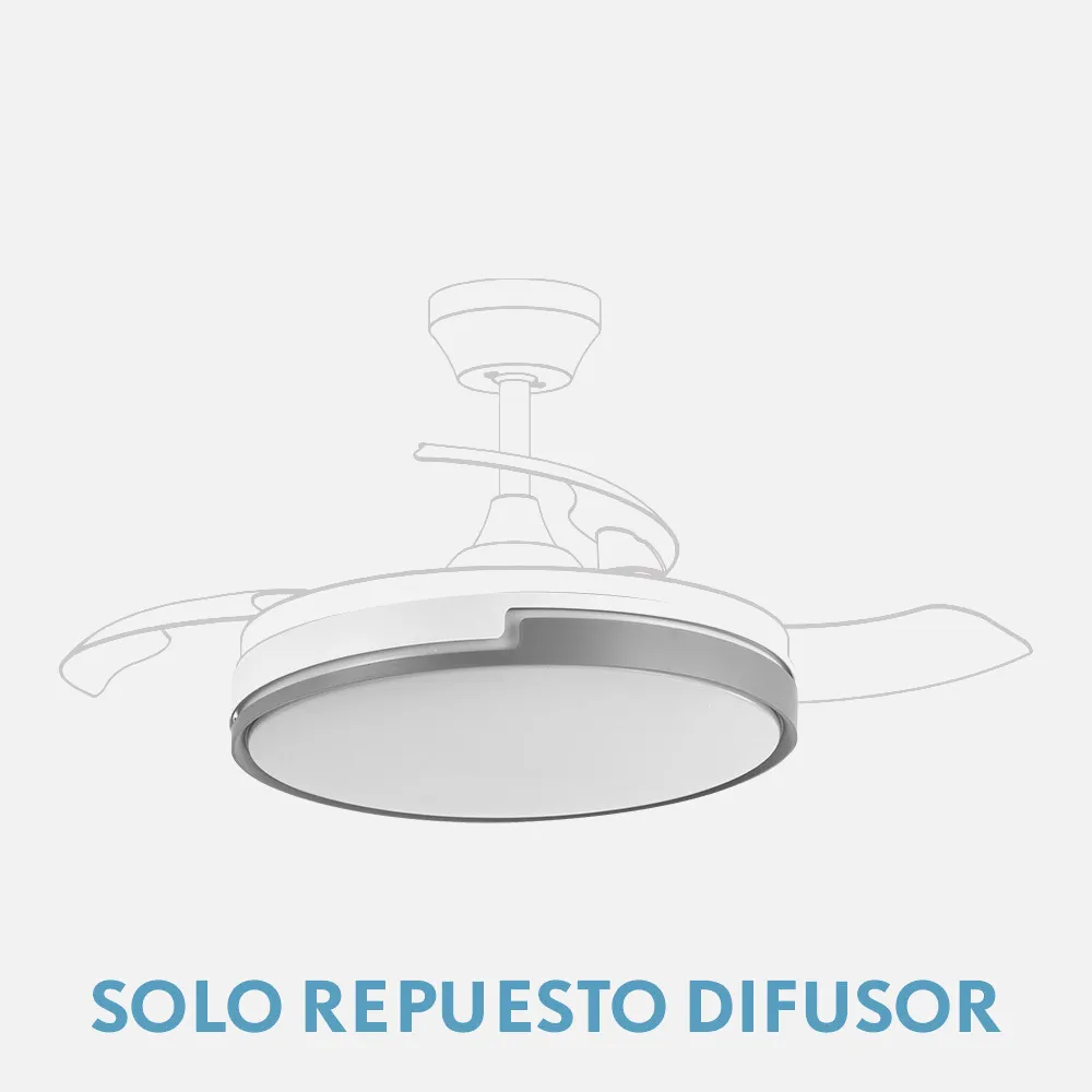 99.DIF-OLIMPIA-BL/GR - Diffuser Fan Olimpia Big 107d White/grey