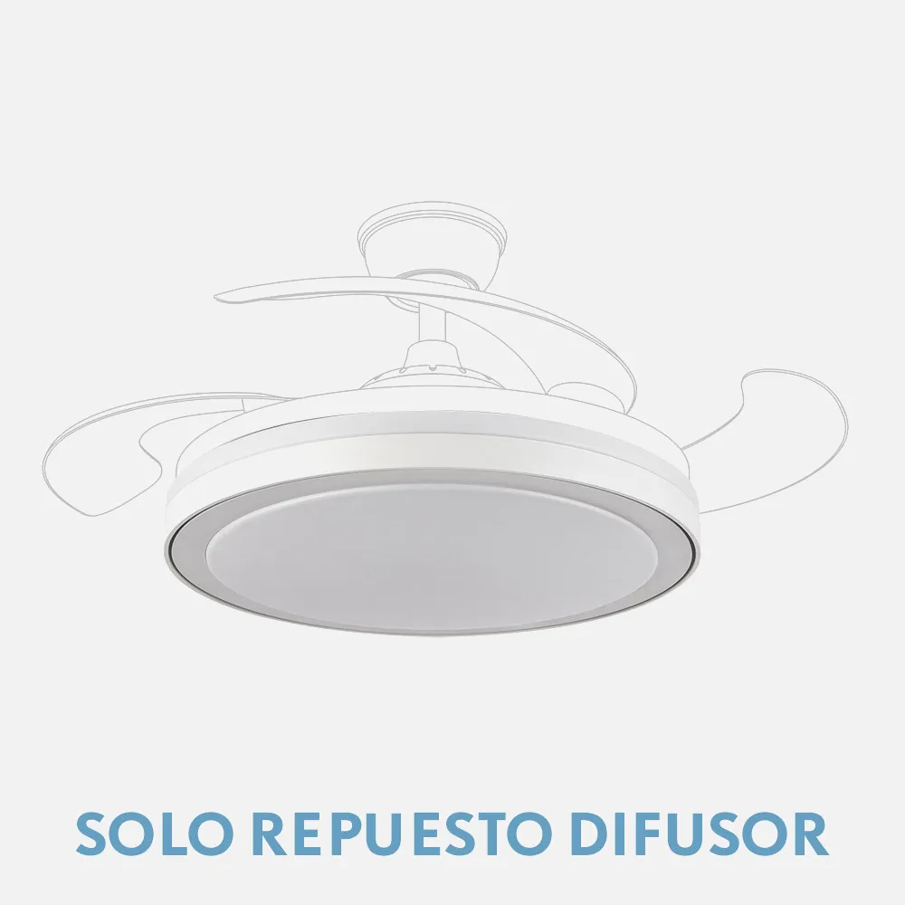 Difusor Ventilador Pequeño Esparta 91D Blanco