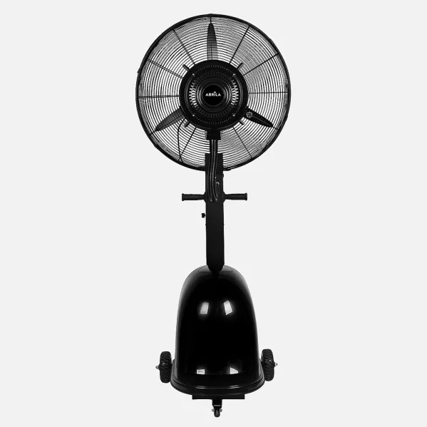Ventilador Nebulizad.de Pie Napoleon Negro 1velocidad 260w 3aspas 175x65x55cm Tanque Agua 49l Rotatorio