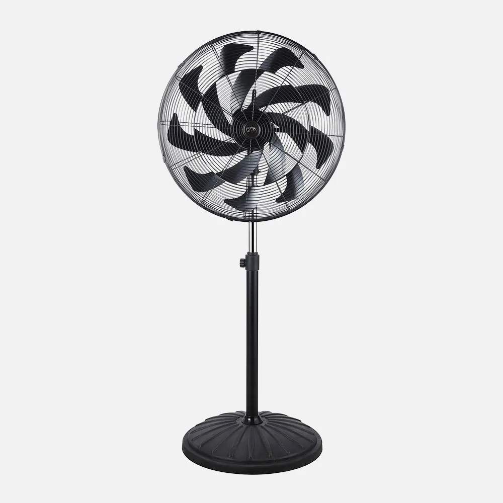 Ventilador Pie Indust.centurion Neg.1ve 300w 16asp Fijo Y Rotat.oscilant.regx65x59cm