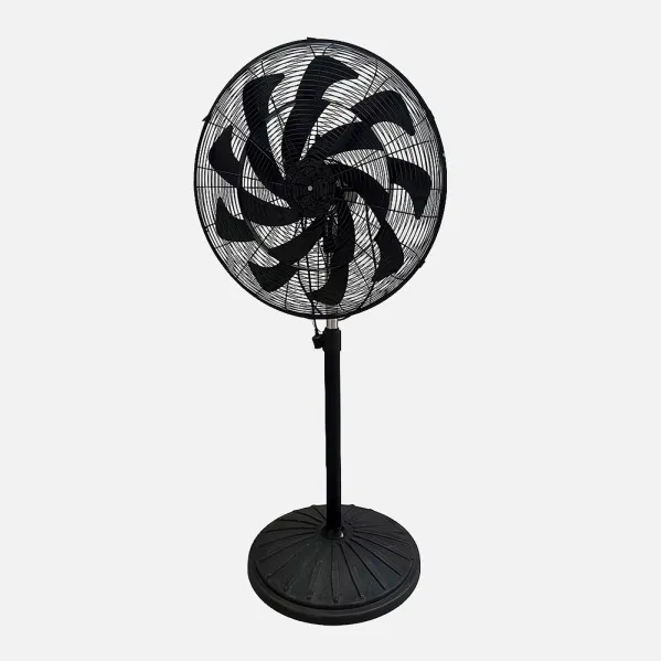Ventilador Pie Indust.centurion Negro1velecidad 300w 16asp Fijo Y Rotat.oscilante Regx65x59cm