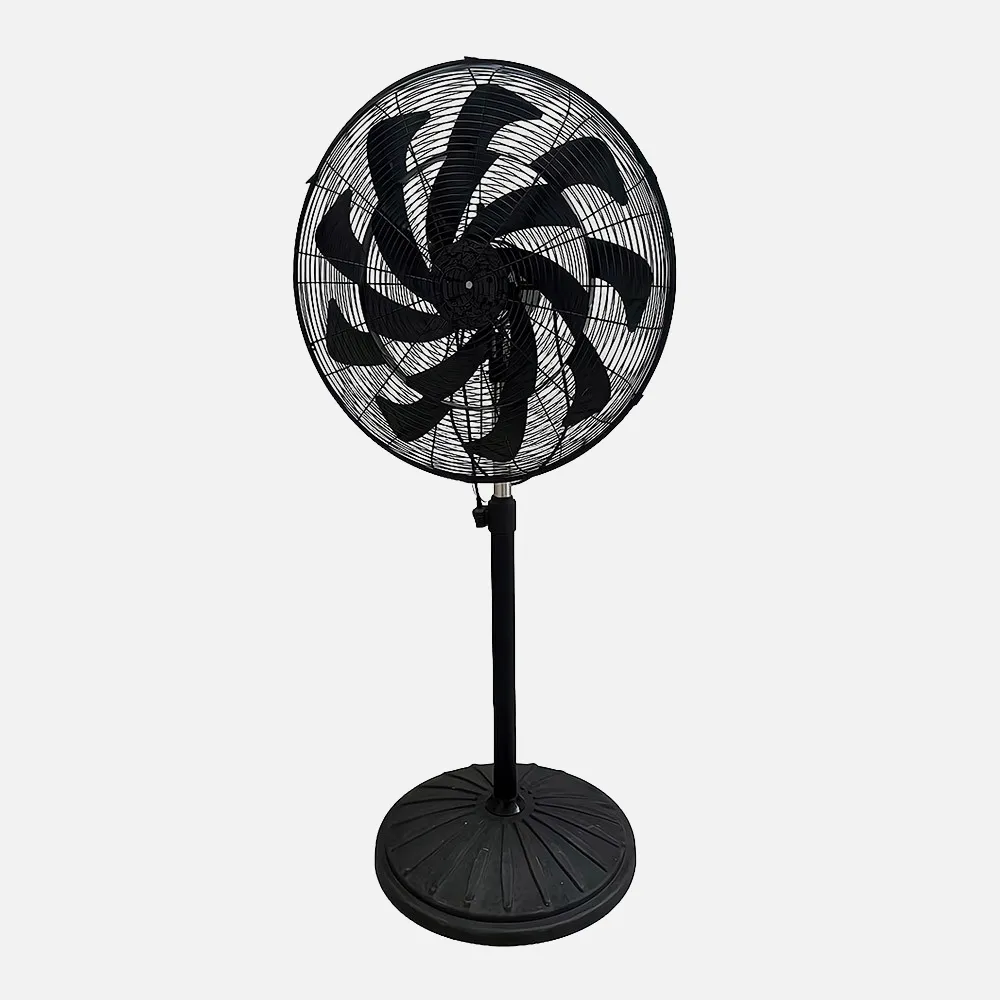 Ventilador Pie Indust.centurion Neg.1ve 300w 16asp Fijo Y Rotat.oscilant.regx65x59cm