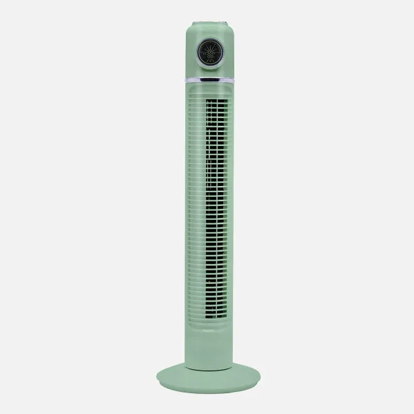 Ventilador Torre Artico Verde 45w 3velocidades C/remoto Y Temporizador Display Fijo Y Rotatorio 82x22x22cm