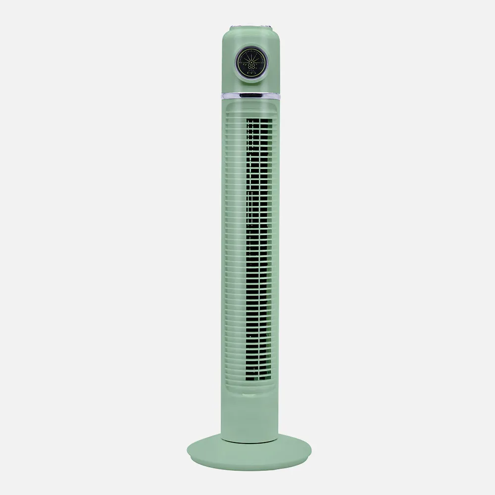 Ventilador Torre Artico Verde 45w 3velocidades C/remoto Y Temporizador Display Fijo Y Rotatorio 82x22x22cm