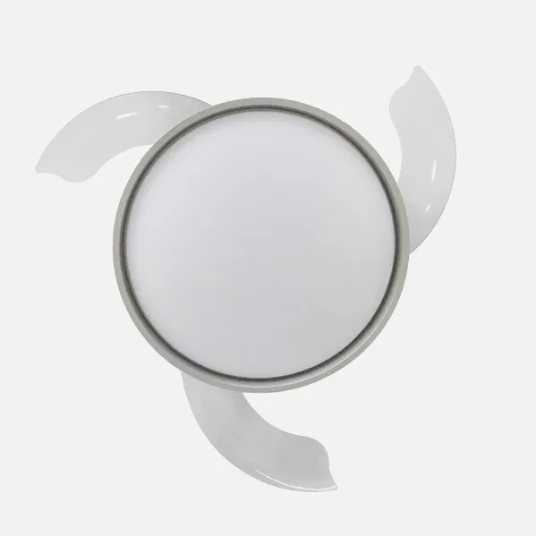Ventilador Dc Mandarin  Plata 72w 3aspas 108d Reg.intensidad 7200lm 3000-4000-6500k Remoto+memoria+temporizador
